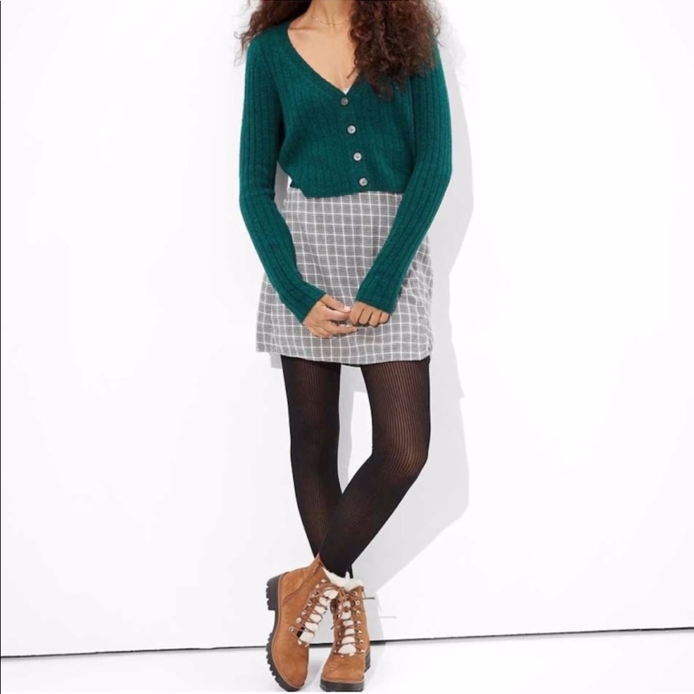 Cropped Button Up Cardigan